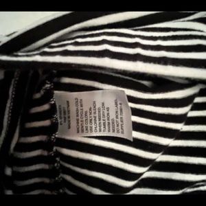 Black and white skirt and top